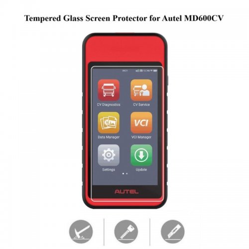 Tempered Glass Screen Protector for Autel MaxiDiag MD600CV